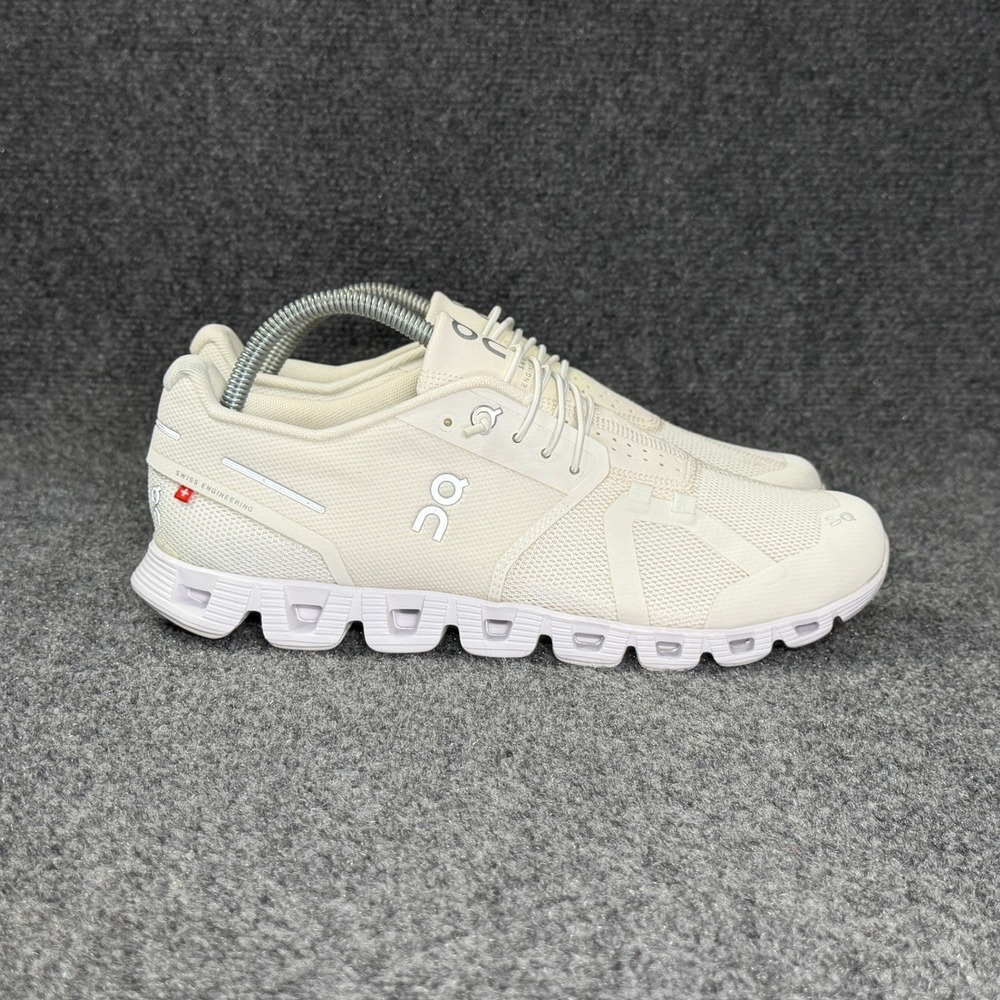On Running Cloud 5 Running Shoes Women's 10 White Athletic Run Training Sneakers